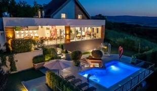 Riverside pool villa