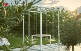 Riverside pool villa