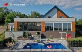 Riverside pool villa