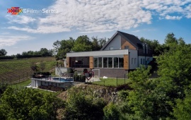 Riverside pool villa