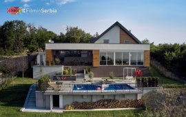 Riverside pool villa