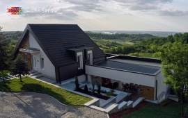 Riverside pool villa