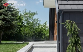 Riverside pool villa