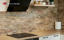 Riverside pool villa