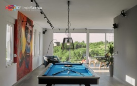 Riverside pool villa